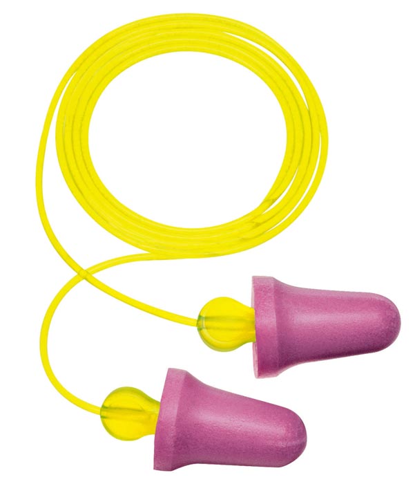 3M No Touch Corded Earplugs P2001 (25 dB) (Class 4) - Box of 100 Pairs