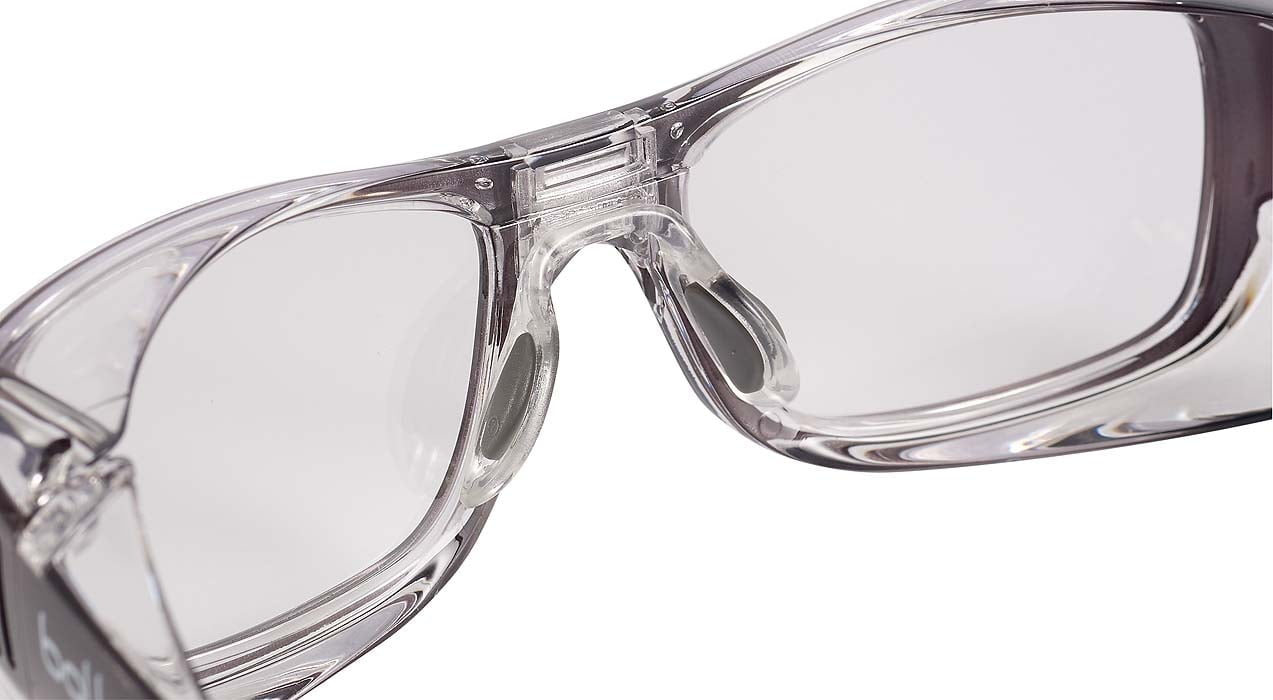 Bolle B808BL Grey (54-18) (Medium to Large) (Prescription Safety Glasses Frame & Lenses Package)