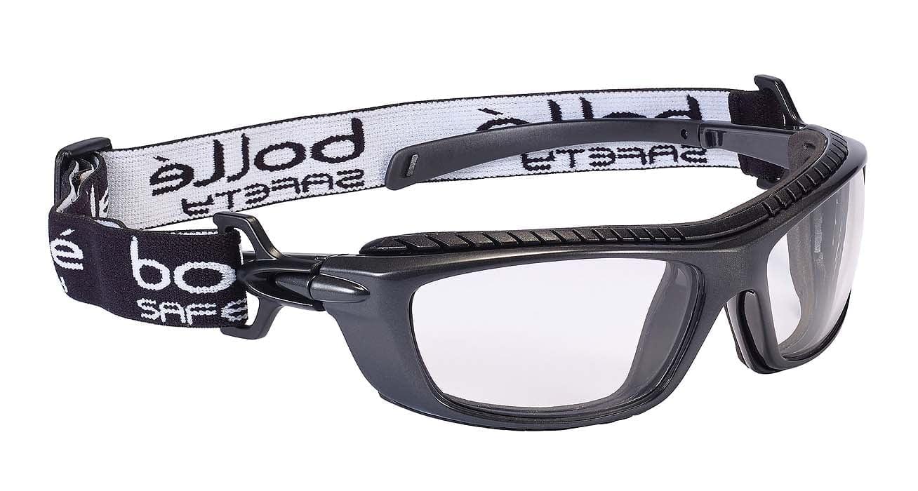 Bolle Baxter Safety Glasses with Foam Gasket 1678101 (Positive Seal) (Clear Lenses).