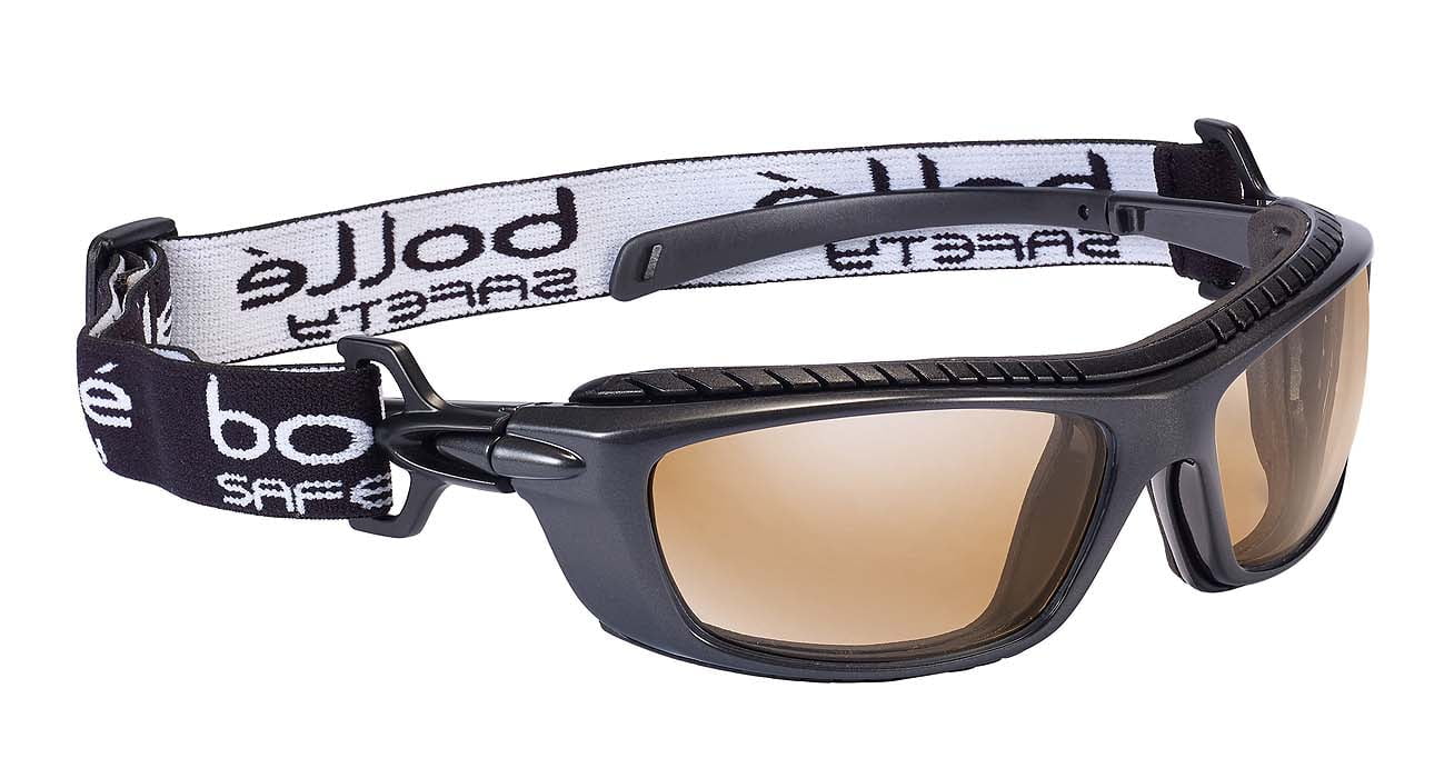 Bolle Baxter Safety Glasses with Foam Gasket 1678118 (Positive Seal) (Copper CSP Lenses)