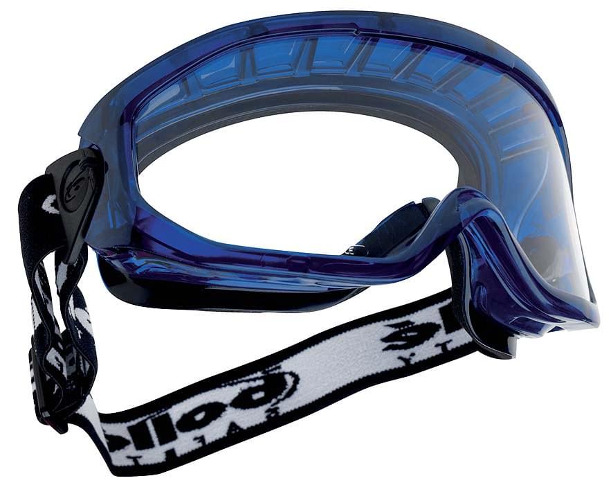 Bolle Blast Safety Goggles 1669203 with Foam & Mouth Guard (Indirect Vents Top & Bottom) (Clear Lens).
