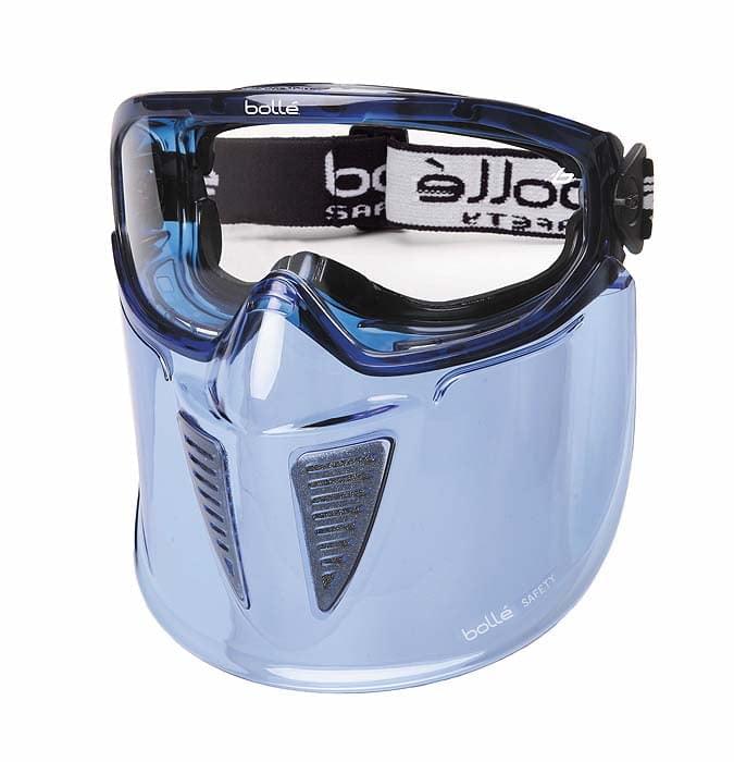 Bolle Blast Safety Goggles 1669203 with Foam & Mouth Guard (Indirect Vents Top & Bottom) (Clear Lens).