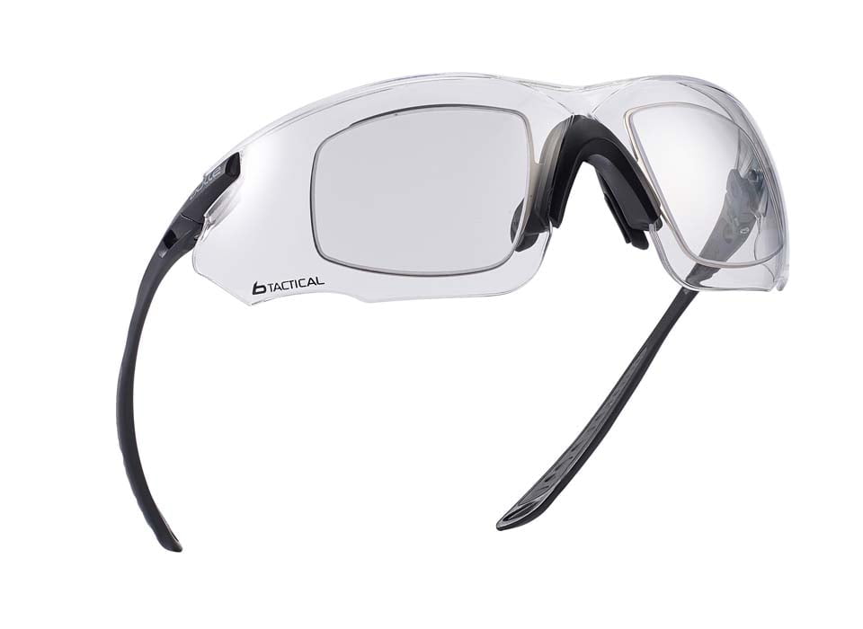 Bolle Combat Tactical Safety Glasses Kit COMBKITS (Sand Frame) (Clear, Copper CSP & Smoke Lenses)