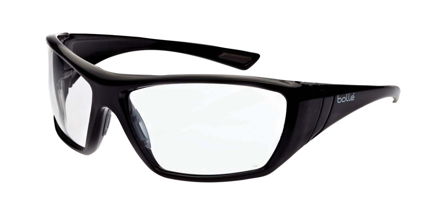 Bolle Hustler Safety Glasses 1652601 (Clear Lenses) (Min Qty 10)