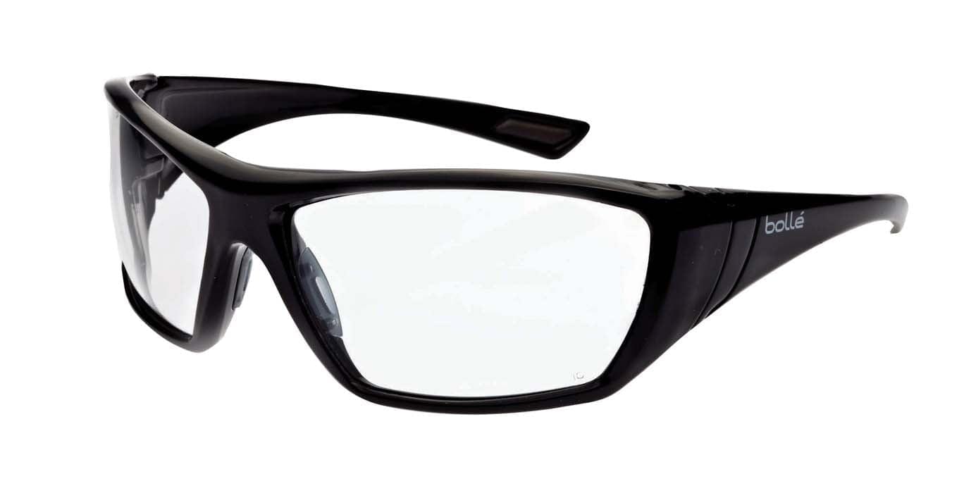 Bolle Hustler Safety Glasses 1652601 (Clear Lenses) (Min Qty 10).