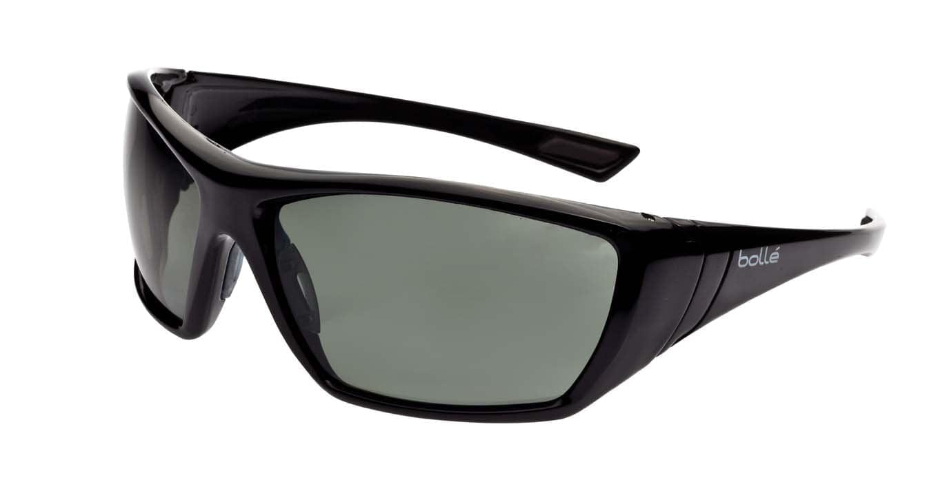 Bolle Hustler Polarised Safety Glasses 1652607 (Grey Green Polarised Lenses).