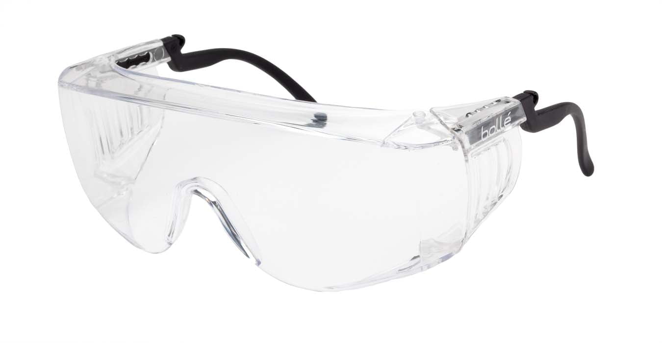 Bolle OverRide Over Glasses Safety Glasses 1650515 (OTG / Cover Specs) (Clear Lenses) (Min Qty 10)