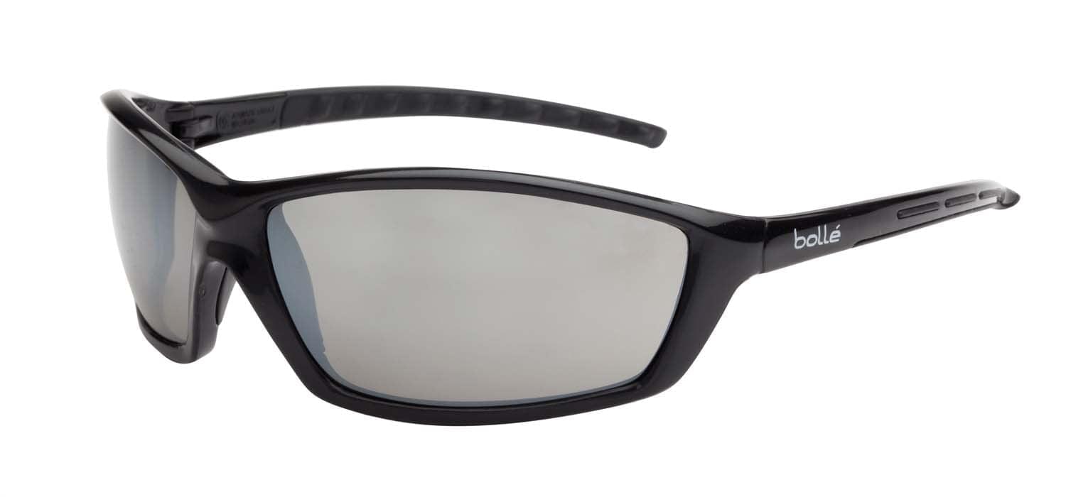 Bolle Prowler Safety Sunglasses 1626403 (Silver Flash Mirror Lenses).
