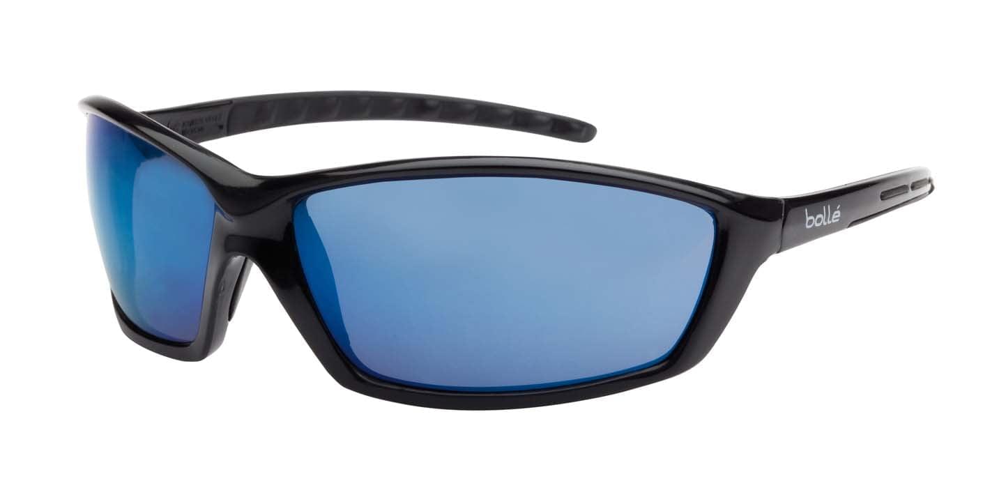 Bolle Prowler Safety Sunglasses 1626404 (Cobalt Blue Flash Mirror Lenses) (Min Qty 10).
