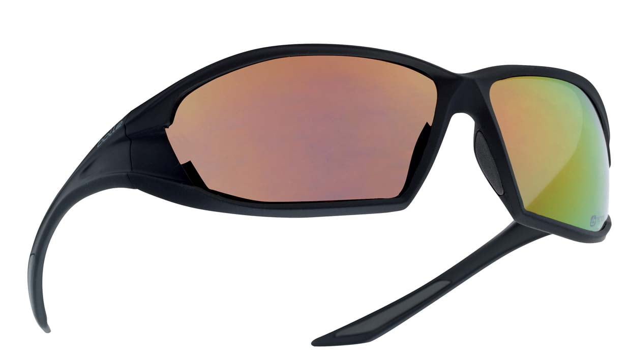 Bolle Ranger Tactical Safety Glasses RANGFLASH (Fire Red Flash Mirror Lenses)
