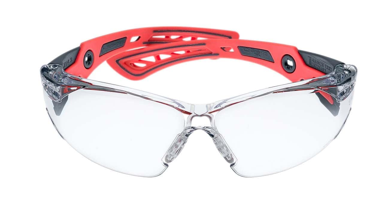 Bolle Rush Plus Seal Safety Glasses with Foam Gasket and Strap 1662302FB (Positive Seal) (Smoke Lenses).