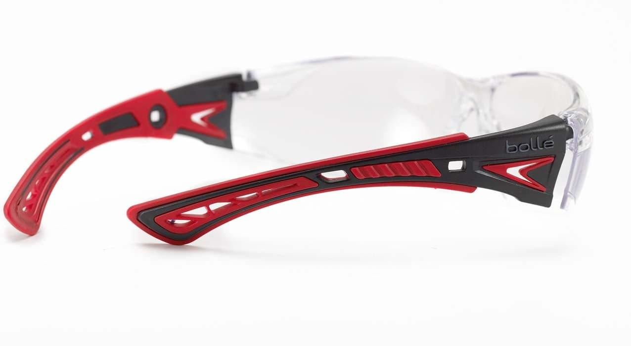 Bolle Rush Plus Seal Safety Glasses with Foam Gasket and Strap 1662310FB (Positive Seal) (Bronze Brown Twilight Lenses).