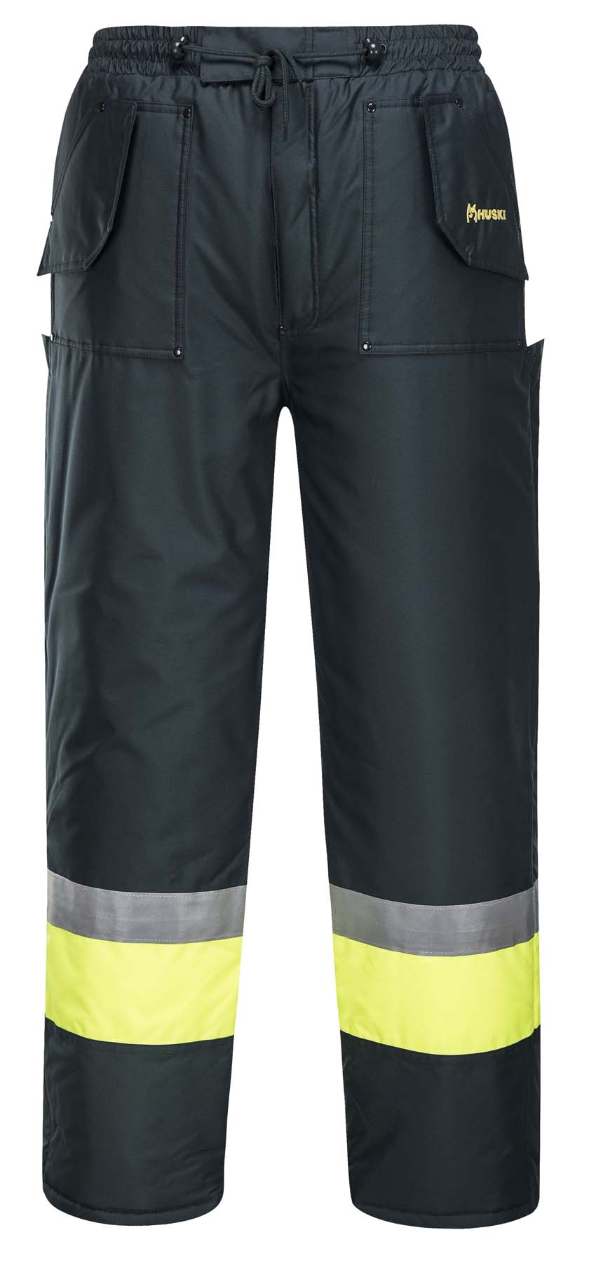 Huski Unisex Freezer Pants K8047 (Forest Green/Yellow)