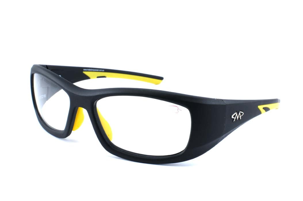 Matador Rio Black-Yellow (Positive Seal) (Prescription Safety Glasses Frame & Lenses Package)