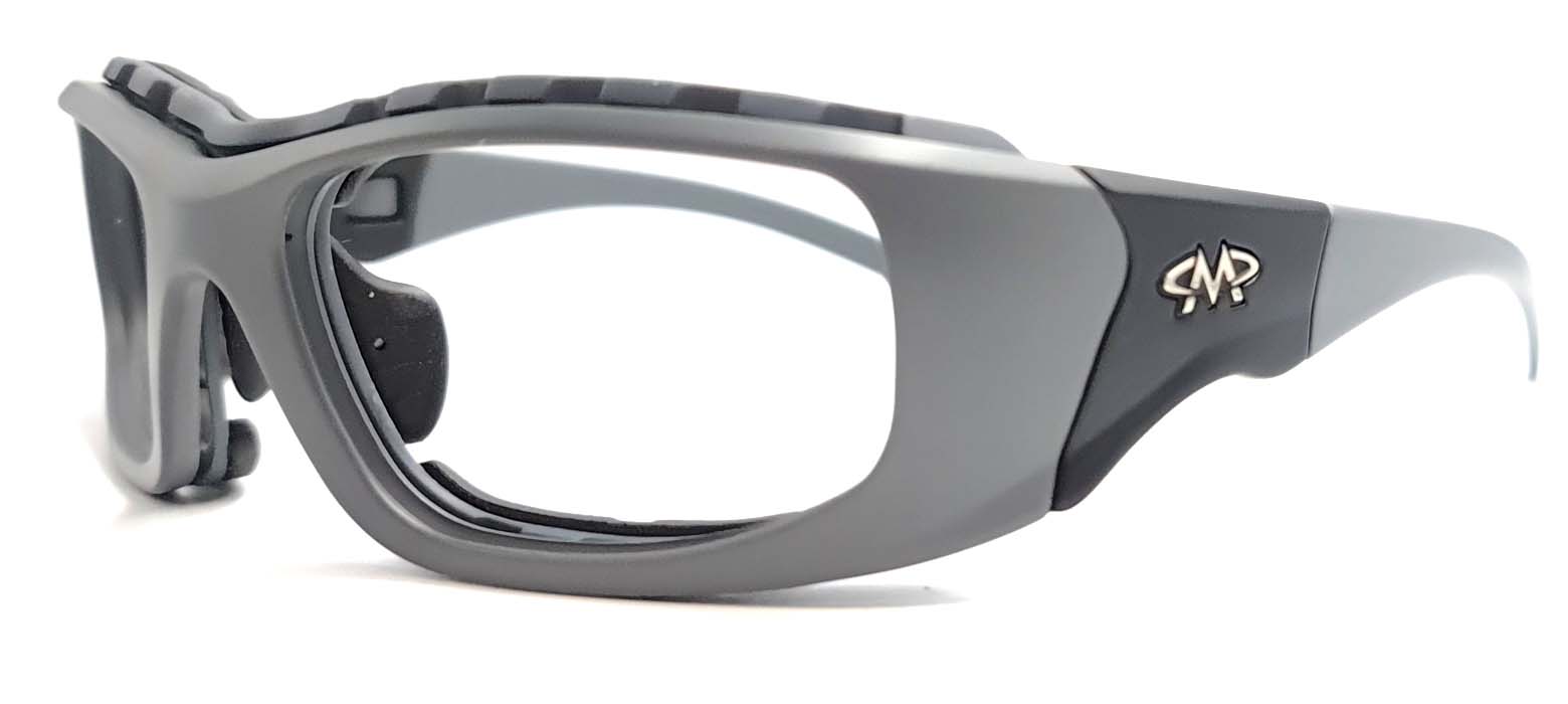 Matador Mojo Grey Black (Positive Seal) (Prescription Safety Glasses Frame & Lenses Package)