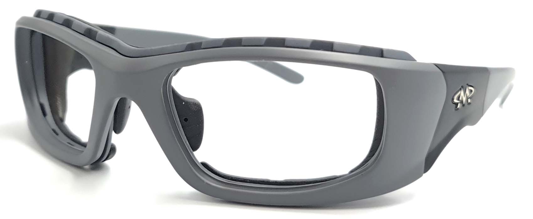 Matador Mojo Grey Black (Positive Seal) (Prescription Safety Glasses Frame & Lenses Package)