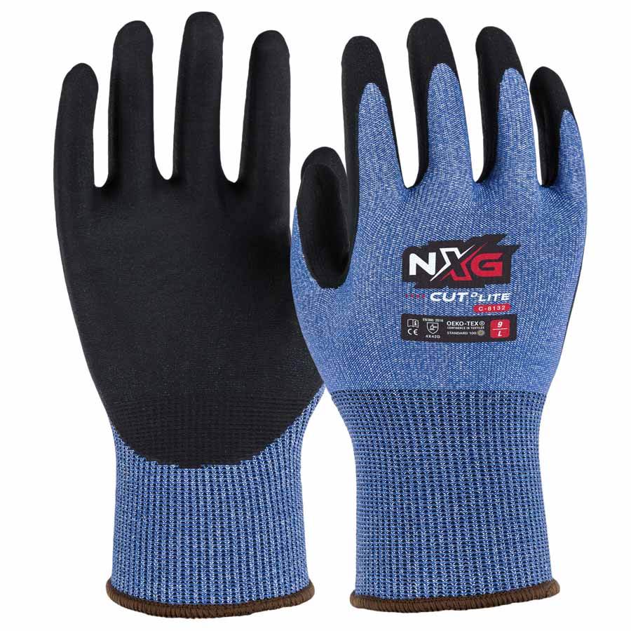 NXG Cut D Lite Cut Resistant Safety Gloves C-8132 (Cut Level D) (Min Qty 12)