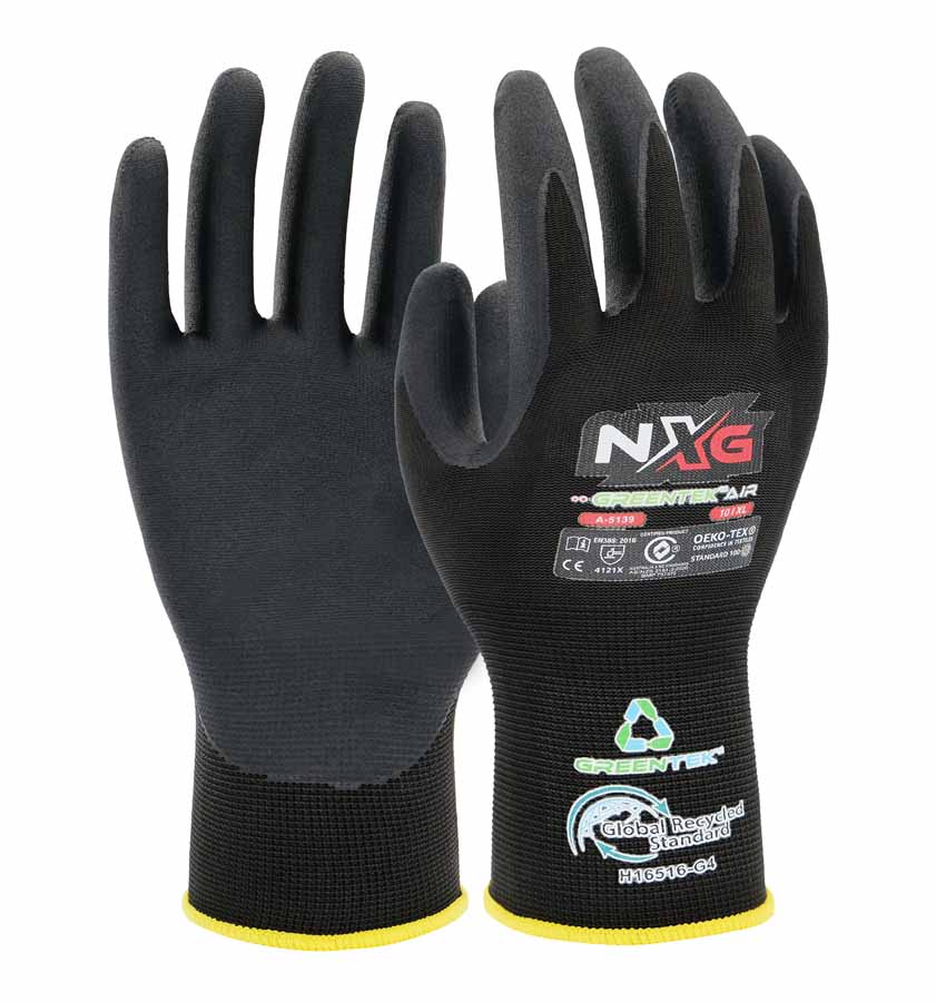 NXG GreenTek Air Sustainable Safety Gloves A-5139 (Min Qty 12)