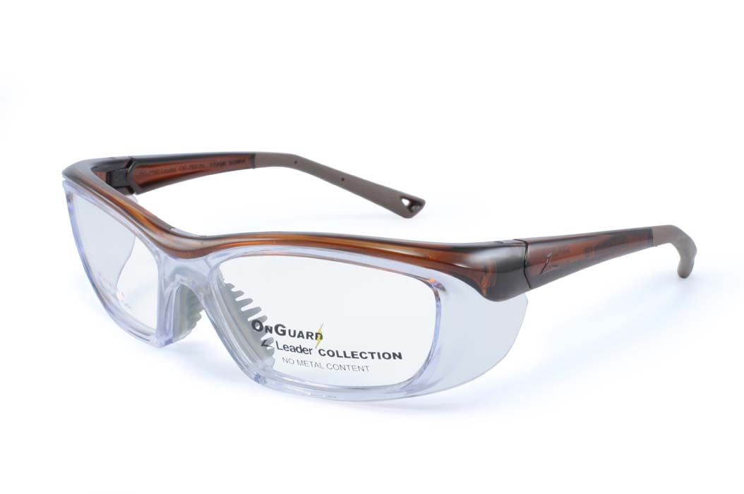 OnGuard 220 Brown (55-15) (Prescription Safety Glasses Frame & Lenses Package)