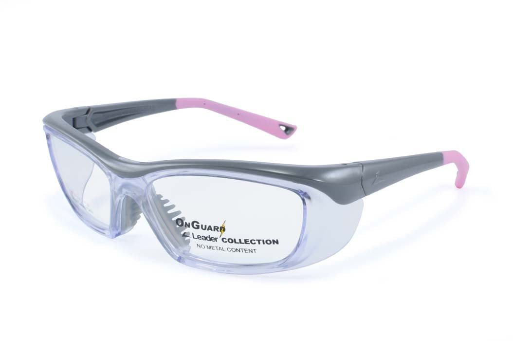 Bundle OnGuard 220 Pink (55-15) (Prescription Safety Glasses Frame & Lenses Package)
