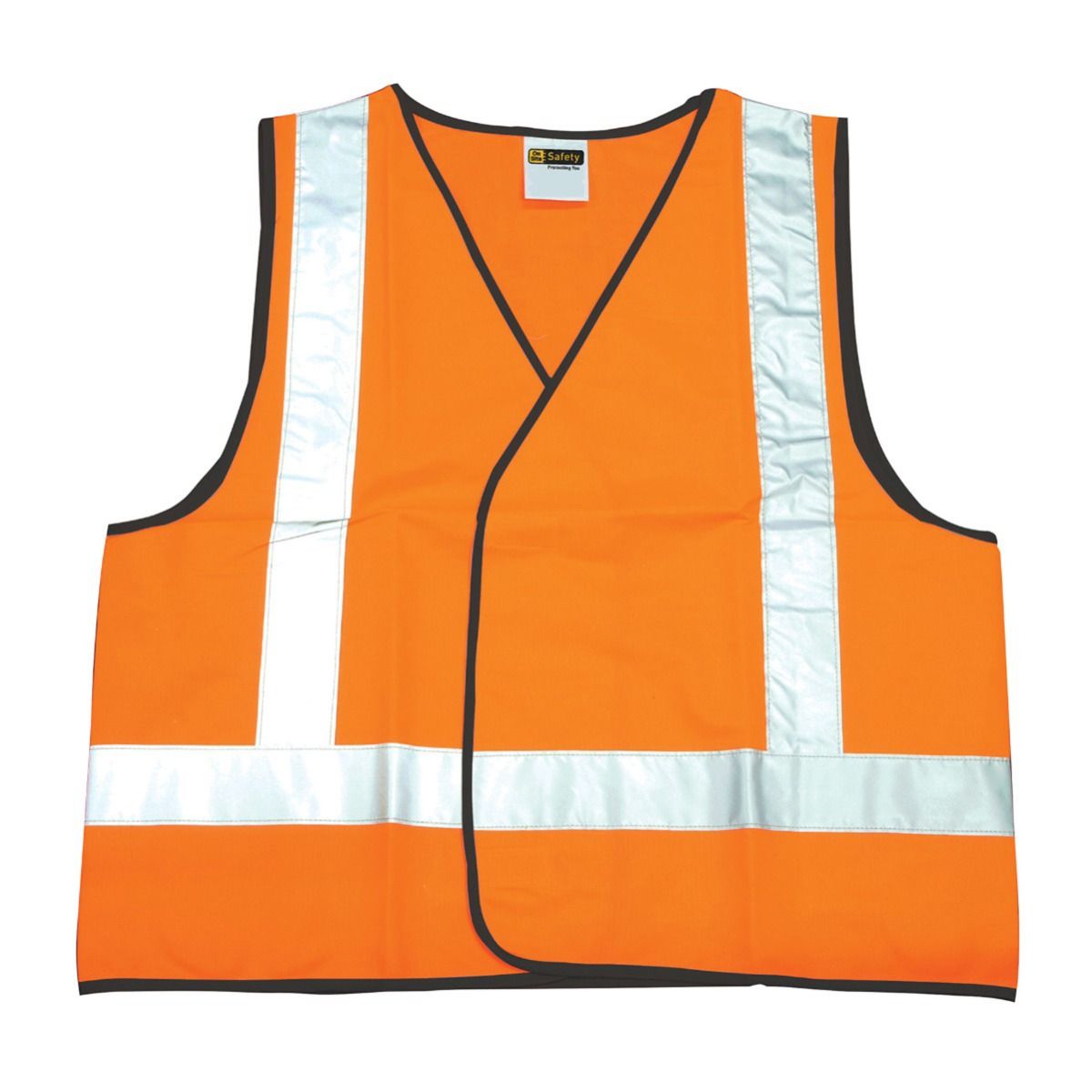 On Site Safety Unisex Reflective Taped Hi Vis Vest V006O (Orange)