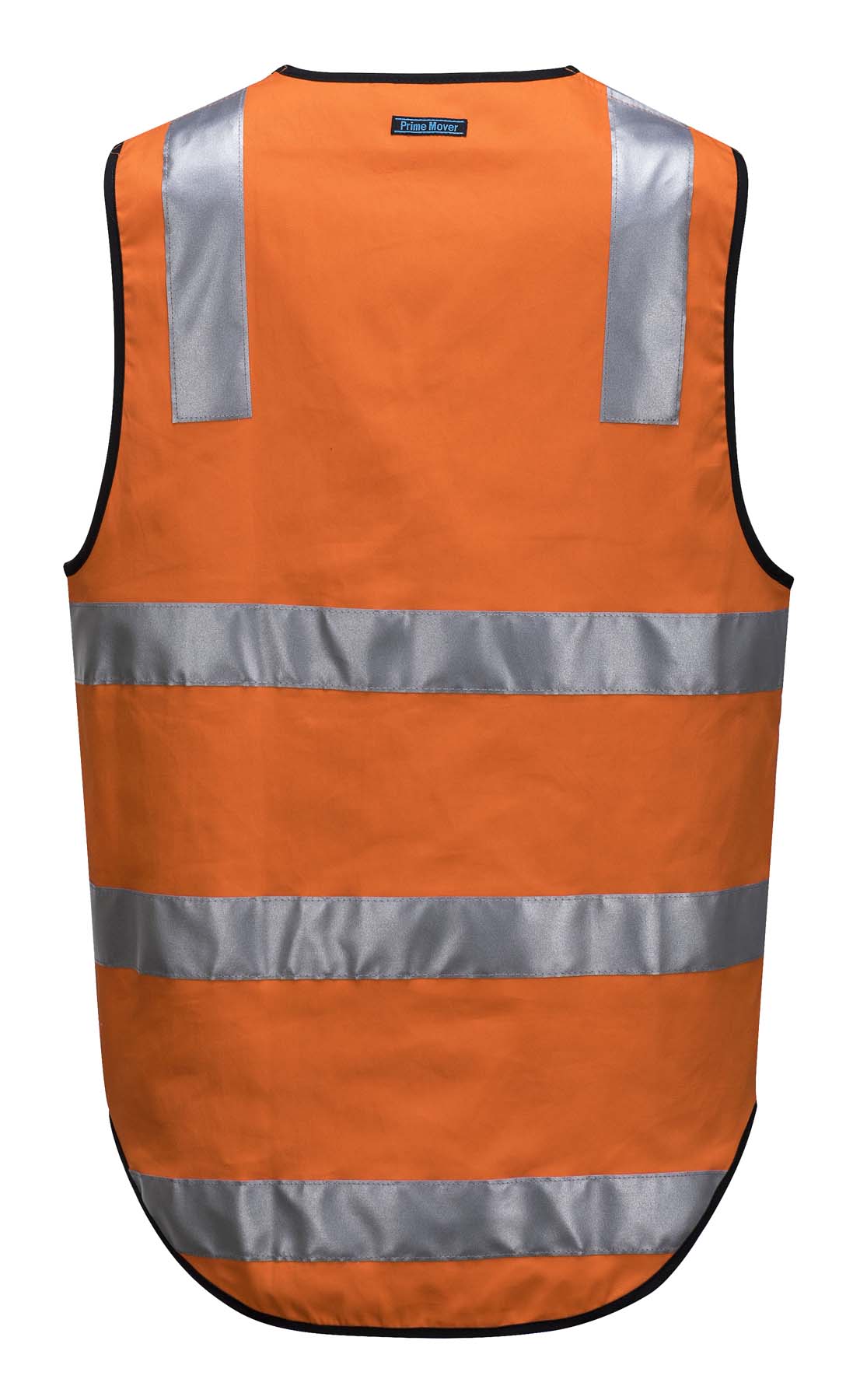 Portwest Unisex Reflective Taped Cotton Hi Vis Vest with Zip MW338 (185 gsm Cotton) (Orange)