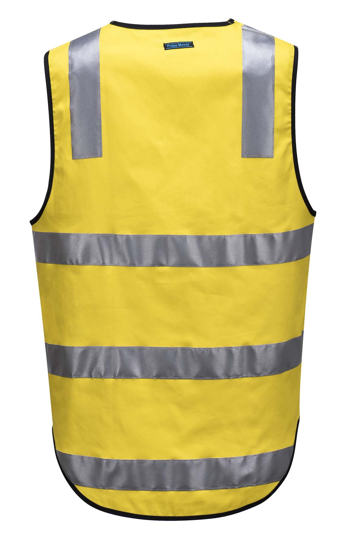 Portwest Unisex Reflective Taped Cotton Hi Vis Vest with Zip MW338 (185 gsm Cotton) (Yellow)