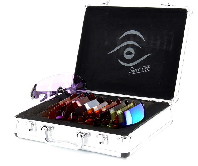 Shoot Off - Master Glasses - Double Arm - 4 Lens Prescription Shooting Glasses Kit