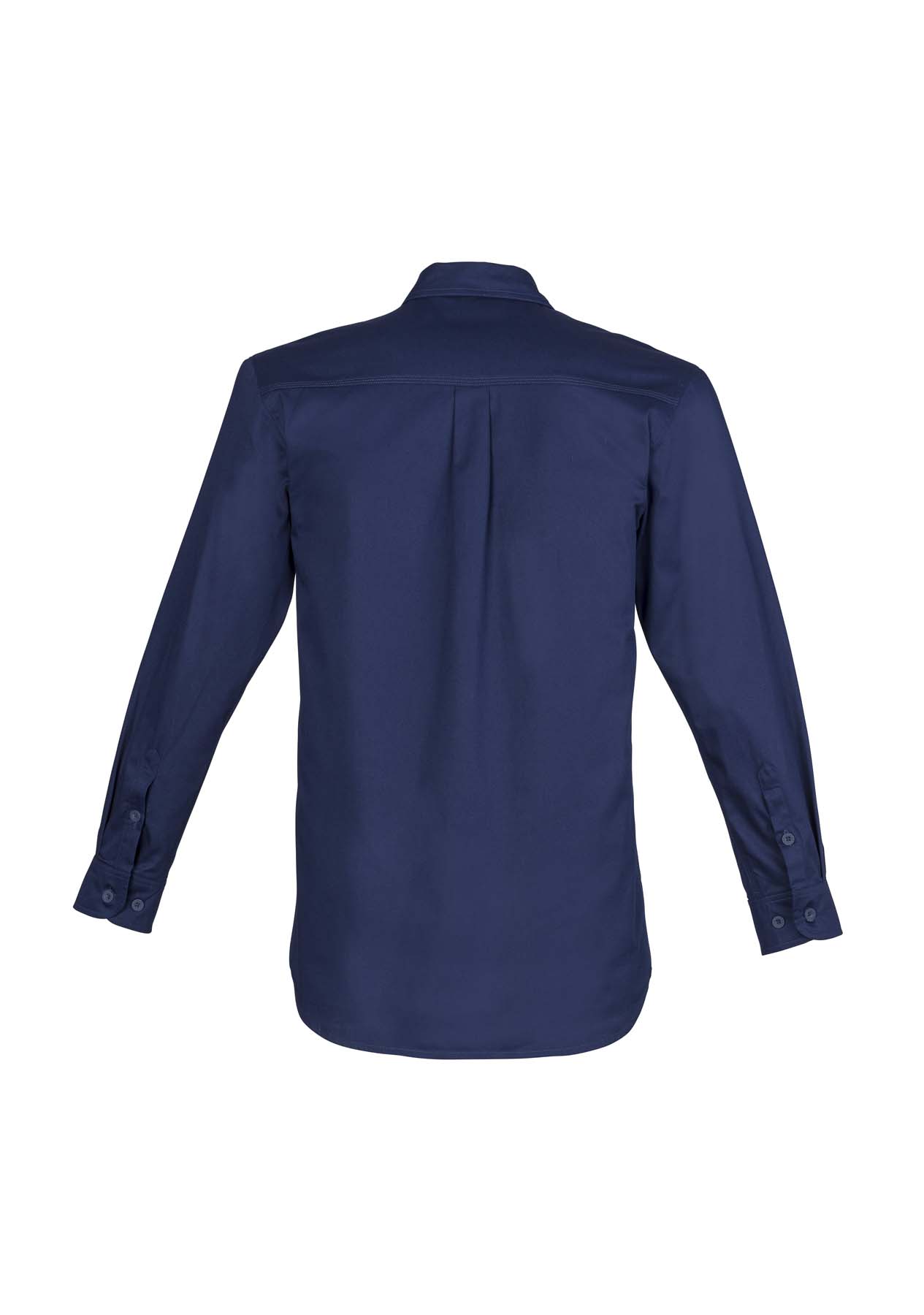 Syzmik Men's Lightweight Tradie Long Sleeve Work Shirt ZW121 (145 gsm Cotton Twill) (Blue)