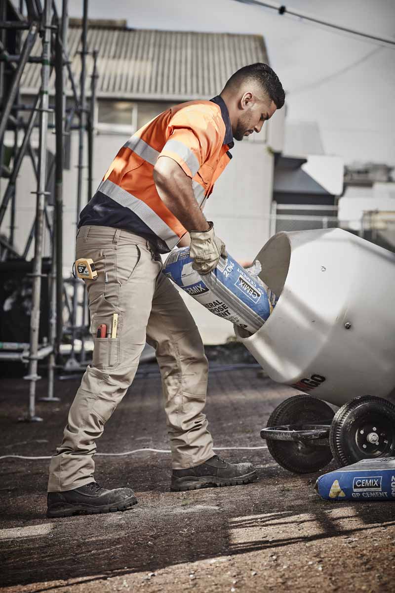 Syzmik Men's Rugged Cooling Cargo Work Pants ZP504 (240 gsm Cotton Ripstop) (Charcoal)