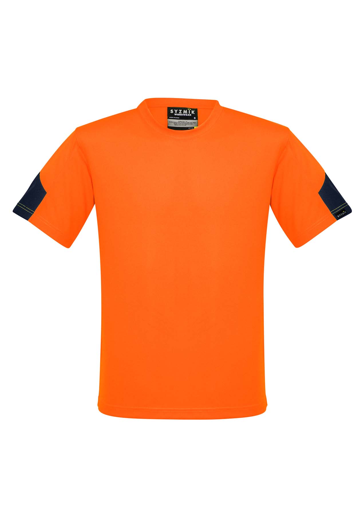 Syzmik Men's Squad Hi Vis T Shirt ZW505 (145 gsm Polyester) (Orange)