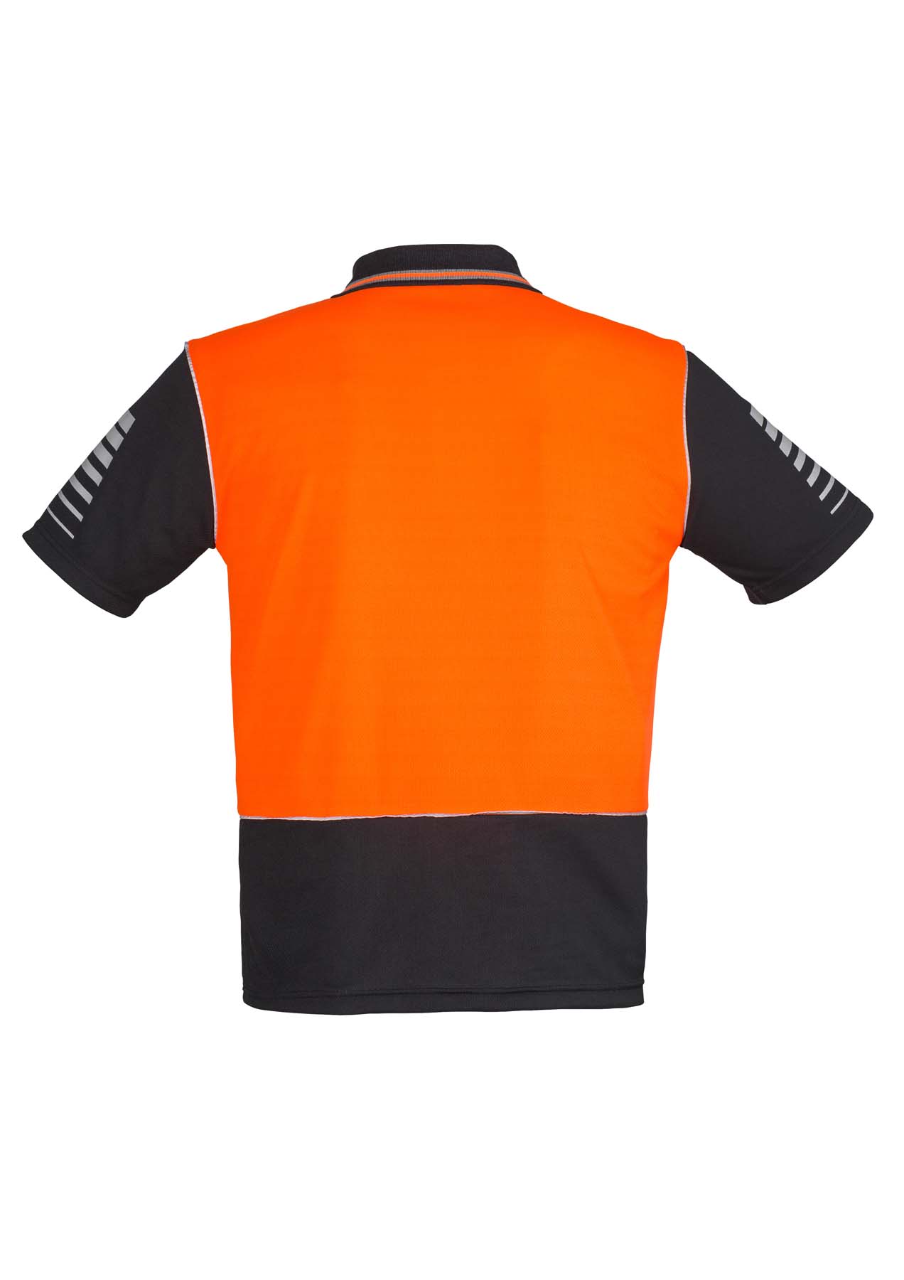 Syzmik Men's Zone Hi Vis Polo Shirt ZH236 (175 gsm Polyester) (Orange/Black)