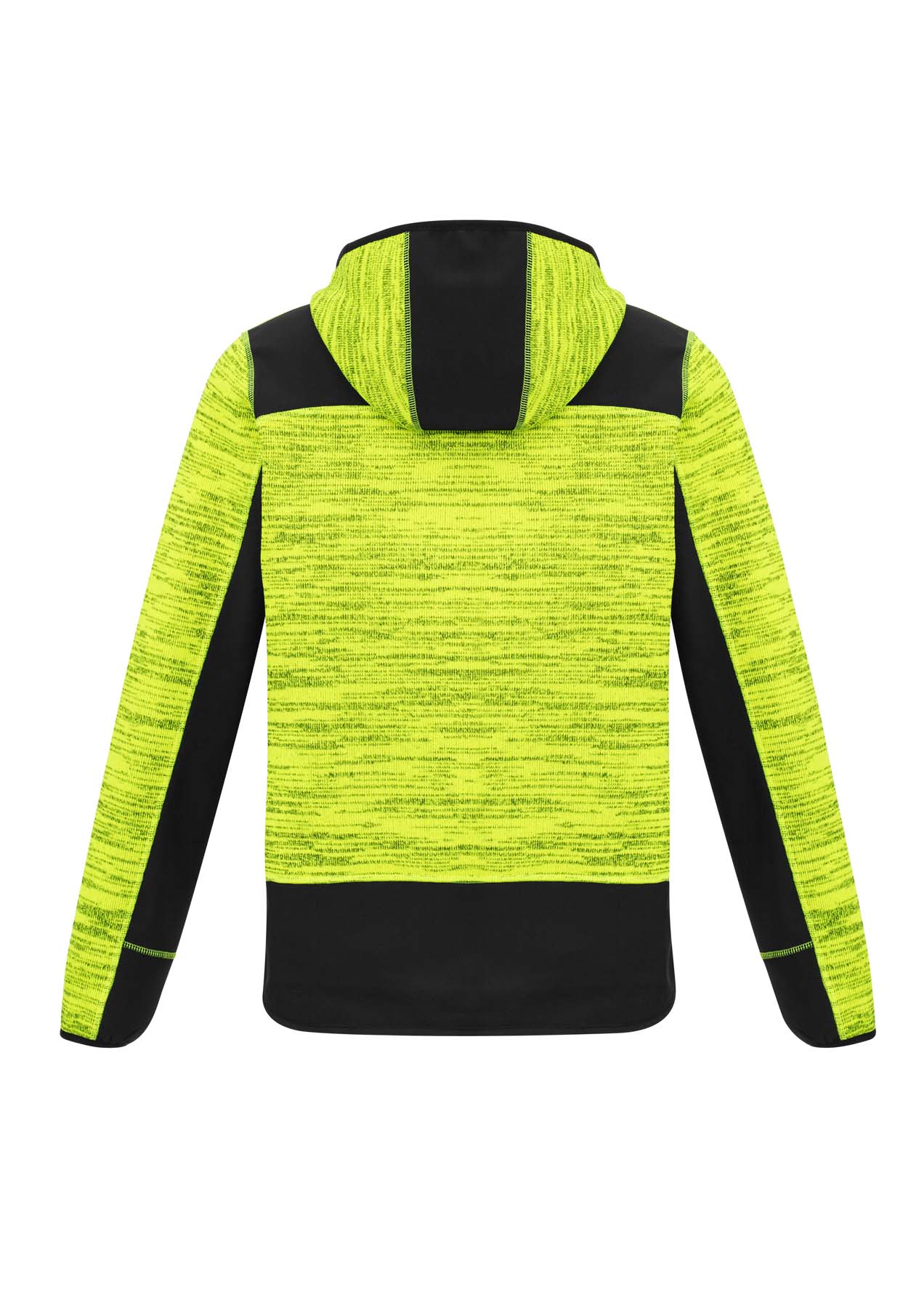 Syzmik Streetworx Unisex Reinforced Knit Work Hoodie ZT360 (340 gsm Knitted Polyester) (Fluoro Yellow)