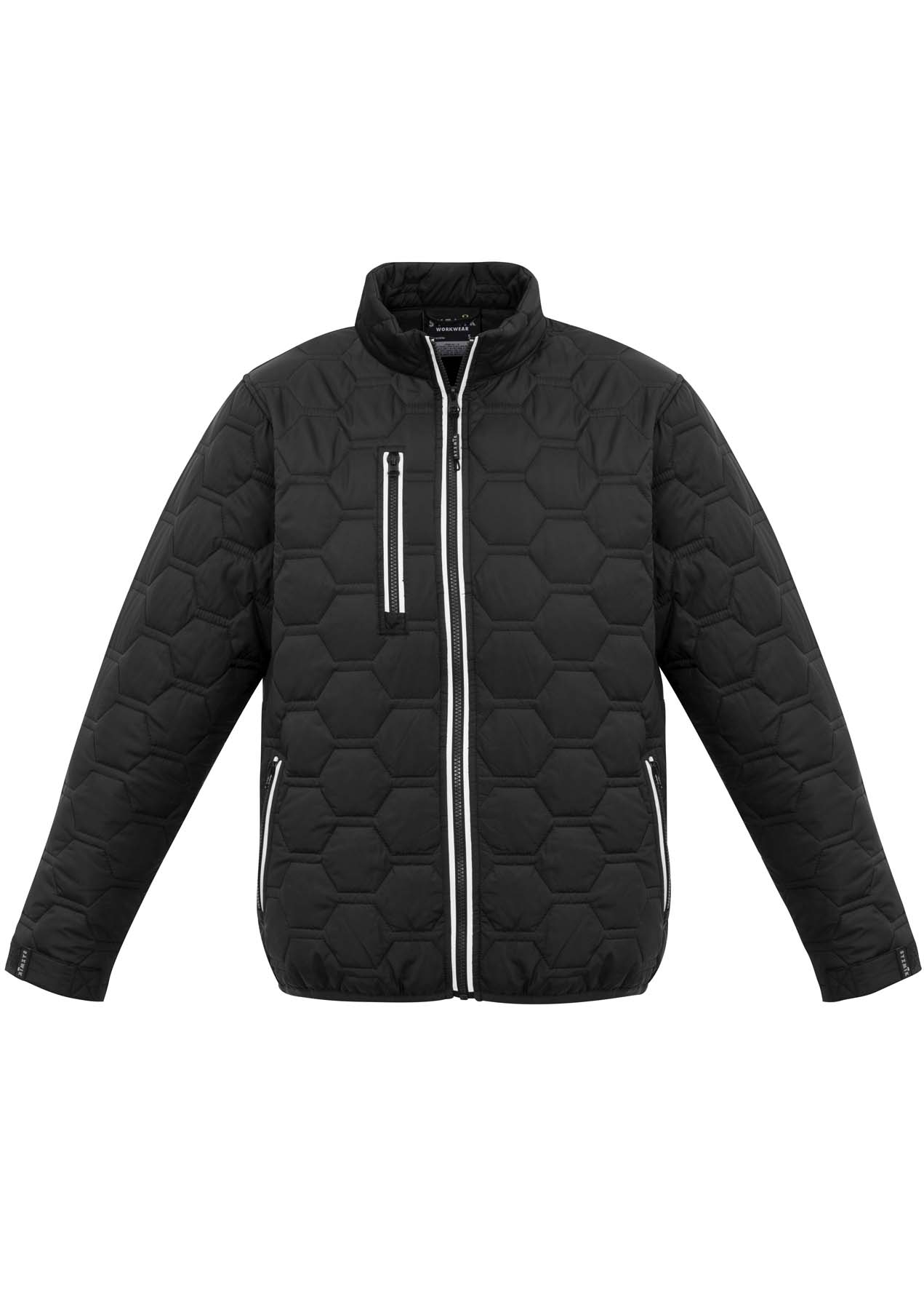 Syzmik Unisex Hexagonal Work Puffer Jacket ZJ420 (Black)