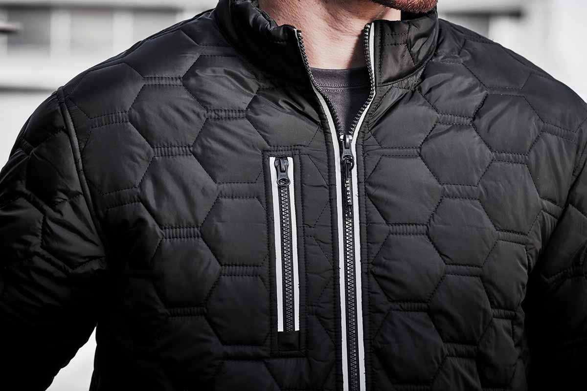 Syzmik Unisex Hexagonal Work Puffer Jacket ZJ420 (Navy)