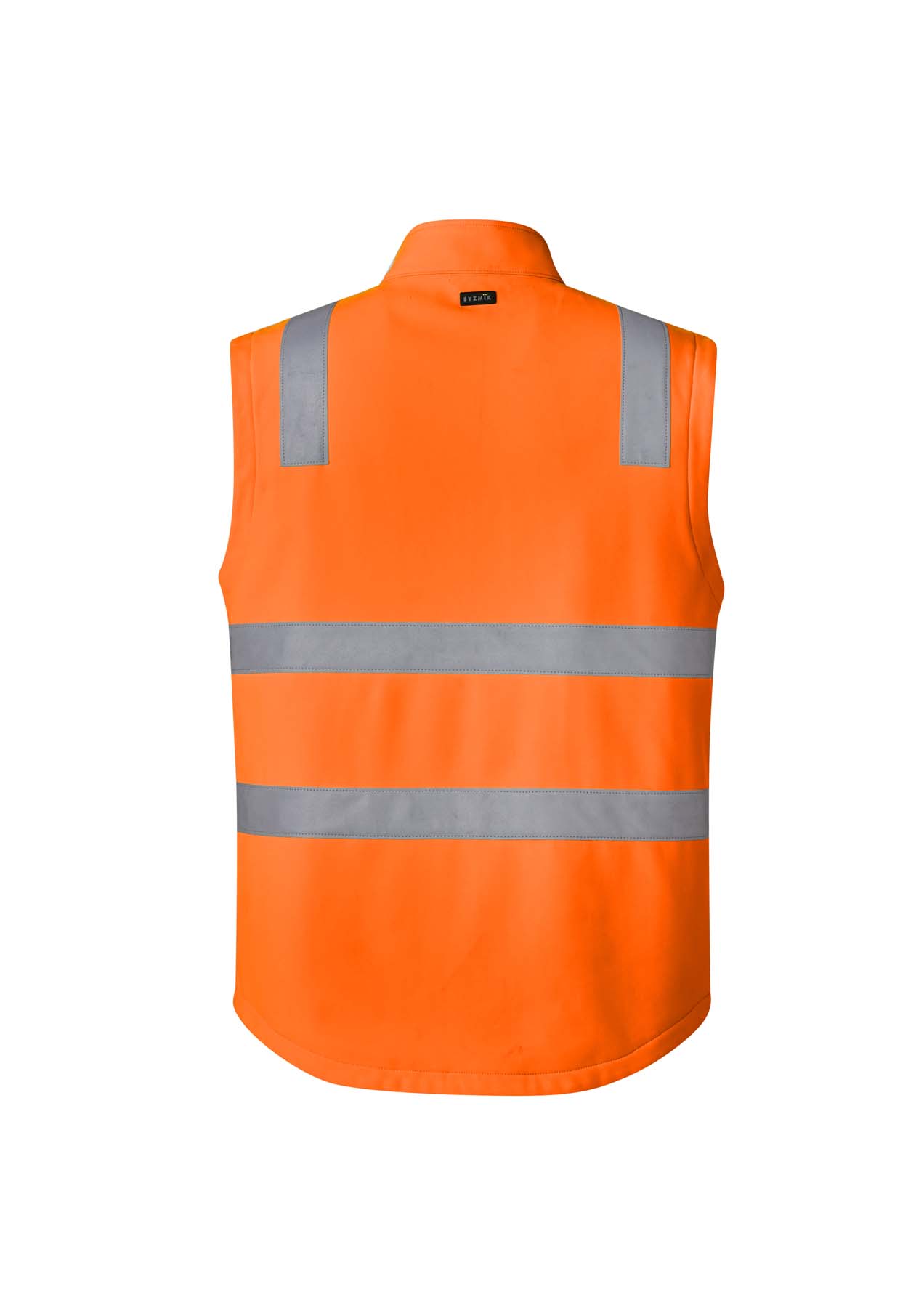Syzmik Unisex Reflective Taped Hi Vis Softshell Vest ZV426 (Orange/Navy)