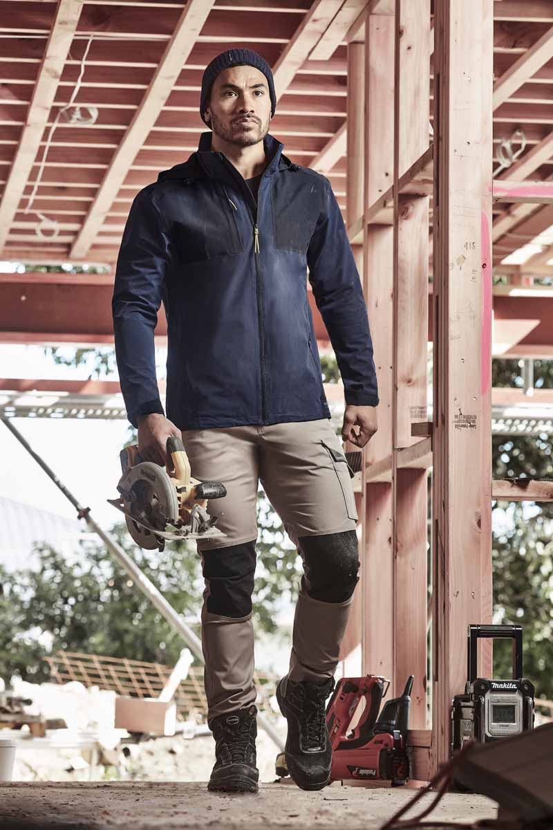 Syzmik Unisex Streetworx Stretch Waterproof Work Jacket ZJ310 (Navy/Dark Navy)