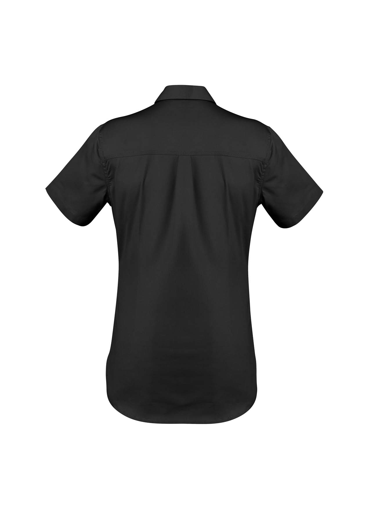 Syzmik Women's Lightweight Tradie Short Sleeve Work Shirt ZWL120 (145 gsm Cotton Twill) (Black)