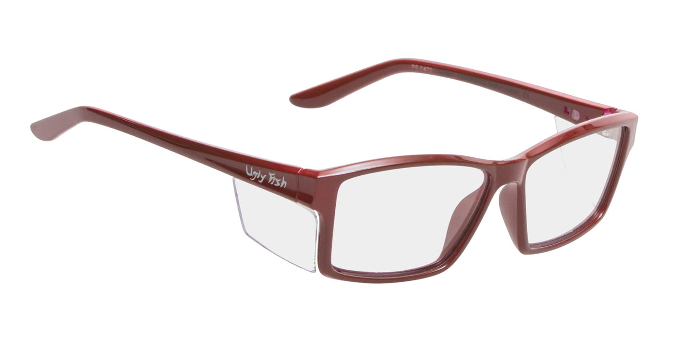 Ugly Fish Twister Red (Prescription Safety Glasses Frame & Lenses Package)