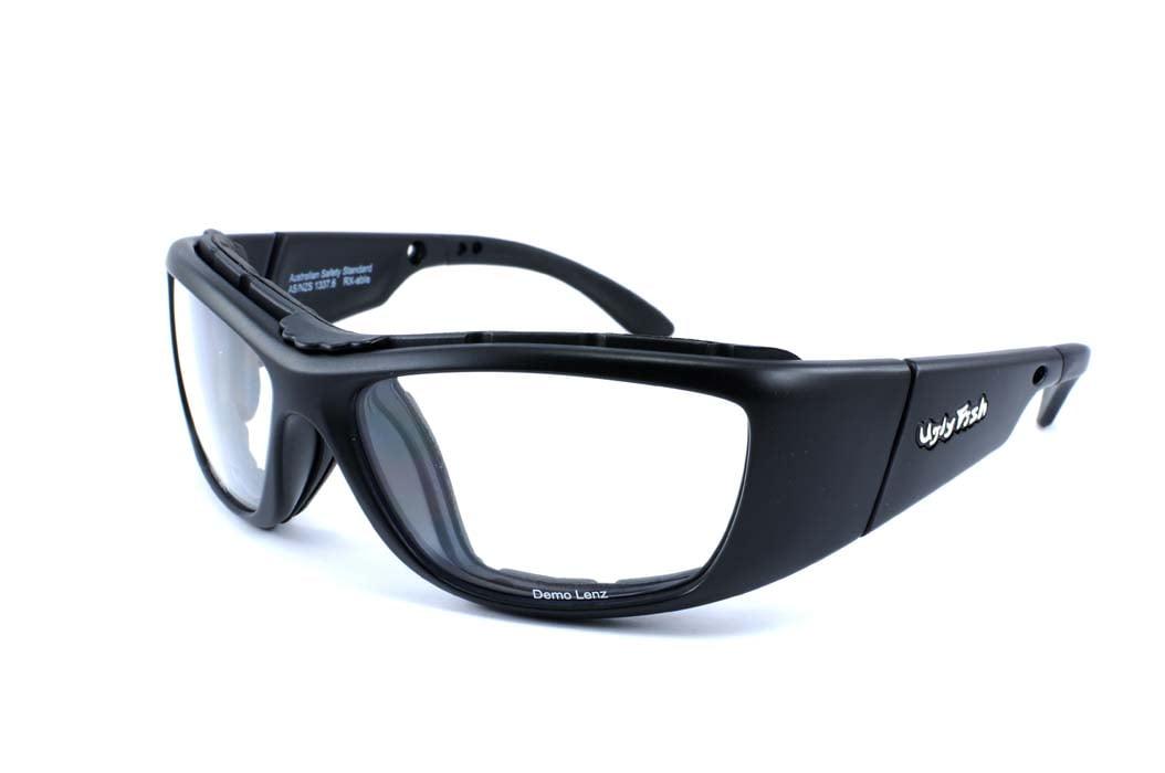Ugly Fish Warhead Matt Black (Positive Seal) (Prescription Safety Glasses Frame & Lenses Package)