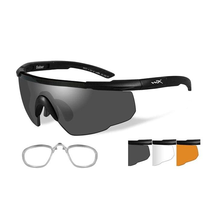 Wiley X Saber Advanced 308RX (3 Lens Kit with Prescription RX Insert).