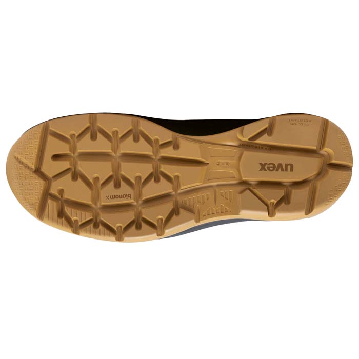 uvex 3 x-flow Side Zip Work Boots 65428 65420 (Black & Tan)