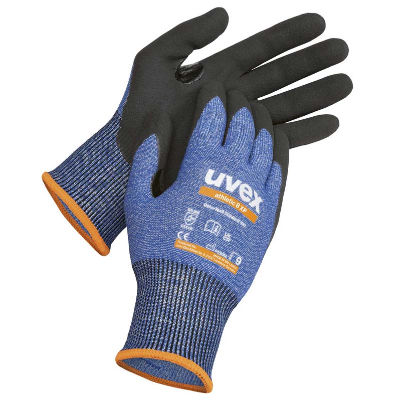 uvex Athletic B XP 60036 Cut Resistant Safety Gloves (Cut Level B) (Min Qty 10)