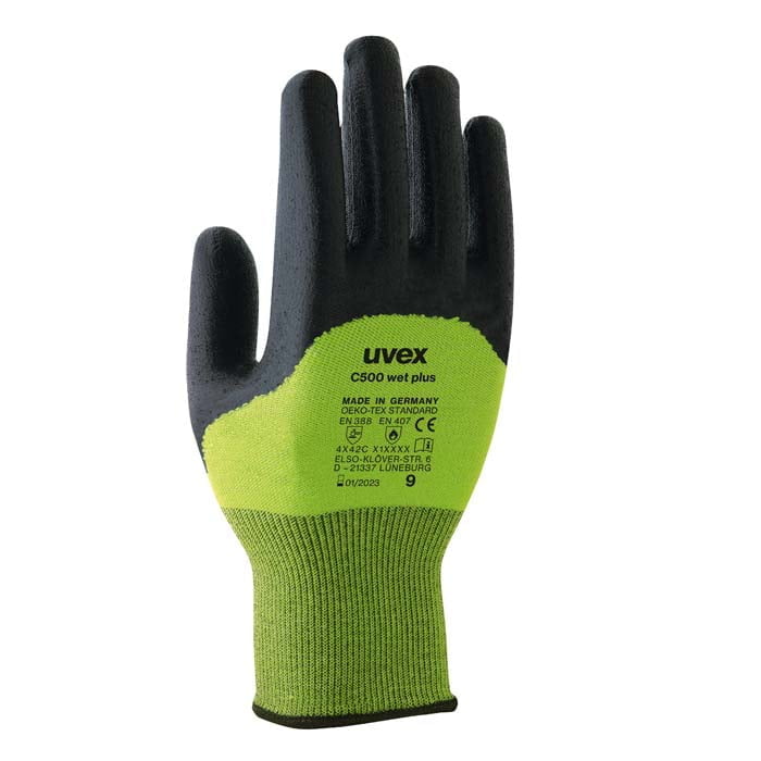 uvex C500 Wet Plus HX60496 Safety Gloves (Cut Level C) (Min Qty 10)
