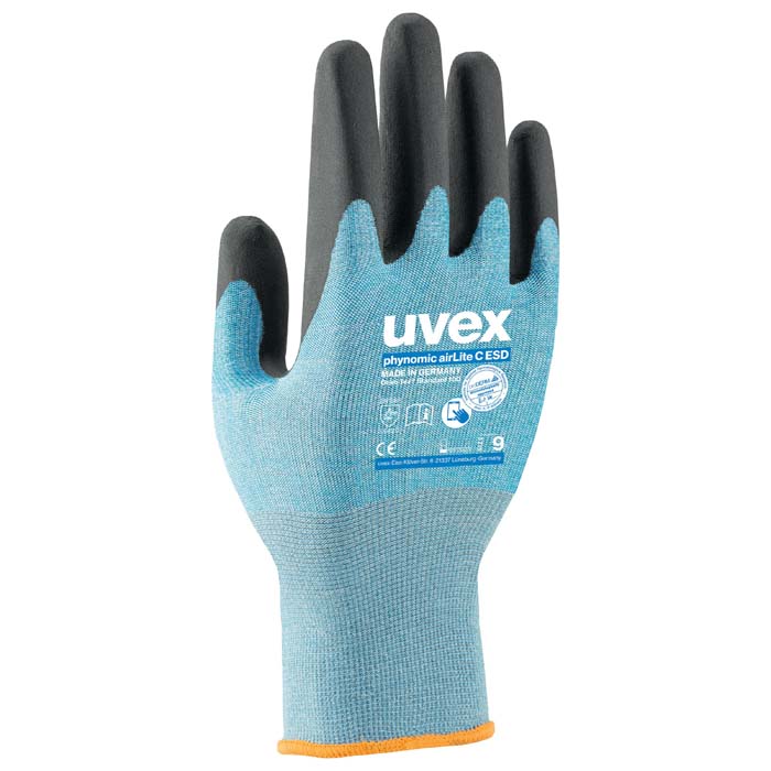 uvex Phynomic airLite C ESD Safety Gloves 60084 (Cut Level C) (Min Qty 10)