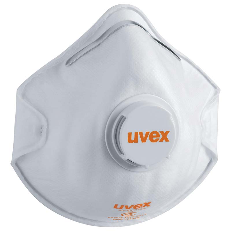 uvex silv-Air P2 Moulded Disposable Respirator with Valve 8732-218 (Box of 15)