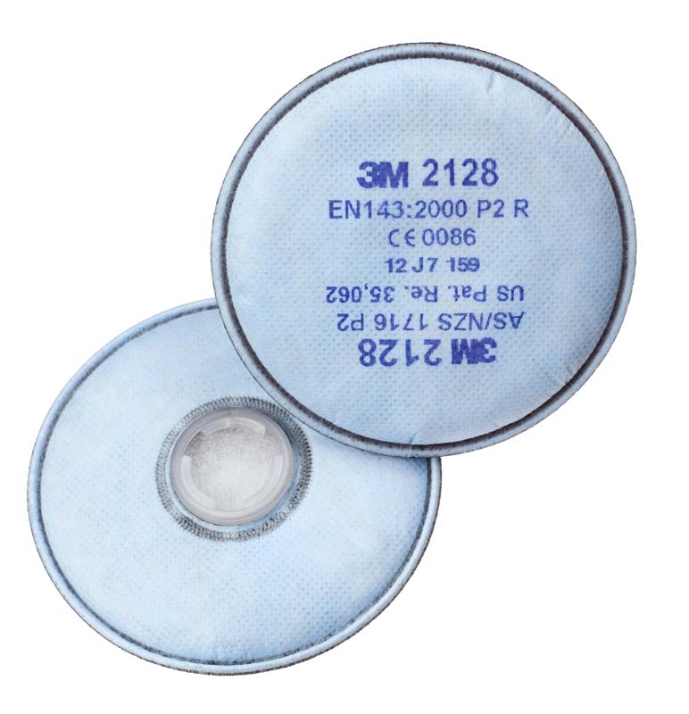 3M P2 GP2 with Nuisance Level Organic Vapor/Acid Gas Relief Particulate Disc Filter 2128