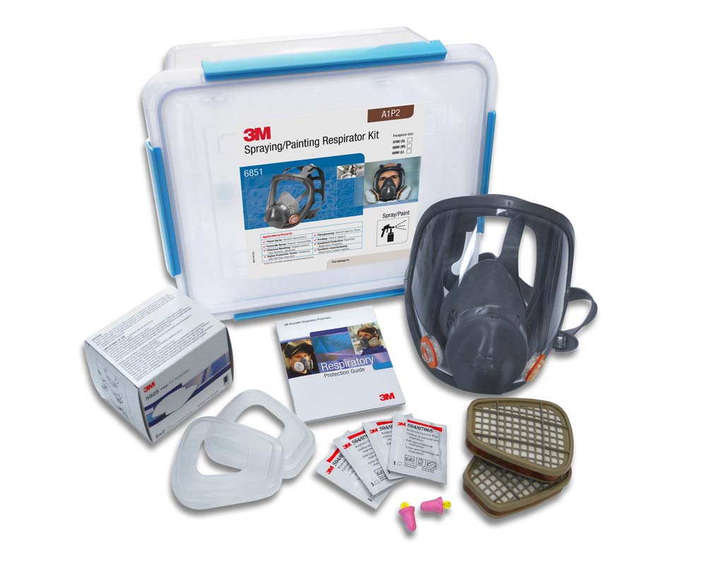 3M Spraying/Painting Full Face Respirator Starter Kit 6851 (6000 Series) (A1P2)