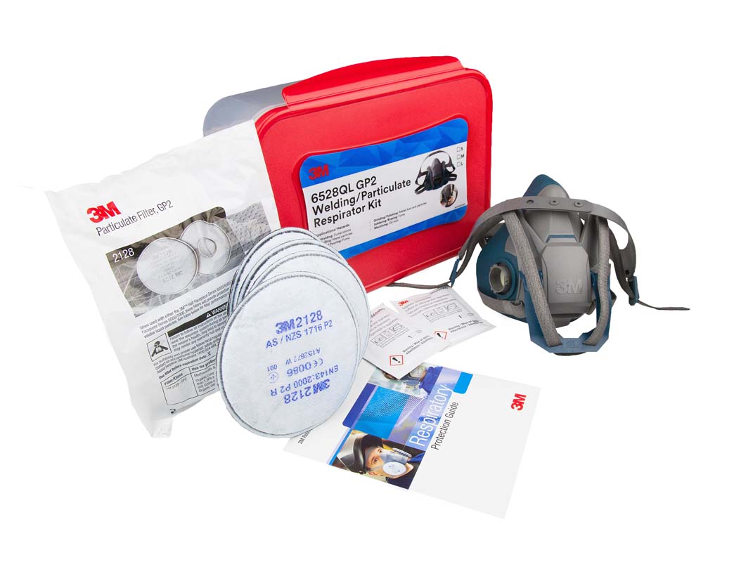 3M Welding Particulate Half Face Reusable Respirator Starter Kit GP2 6528QL (6500QL Series) (Quick Latch)