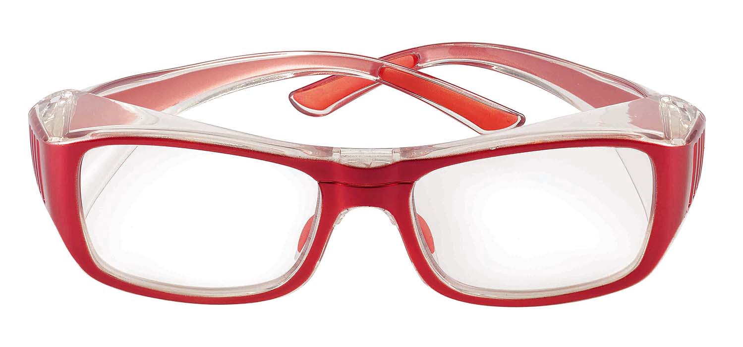 Bolle B808RS Red (52-18) (Small to Medium) (Prescription Safety Glasses Frame &amp; Lenses Package)